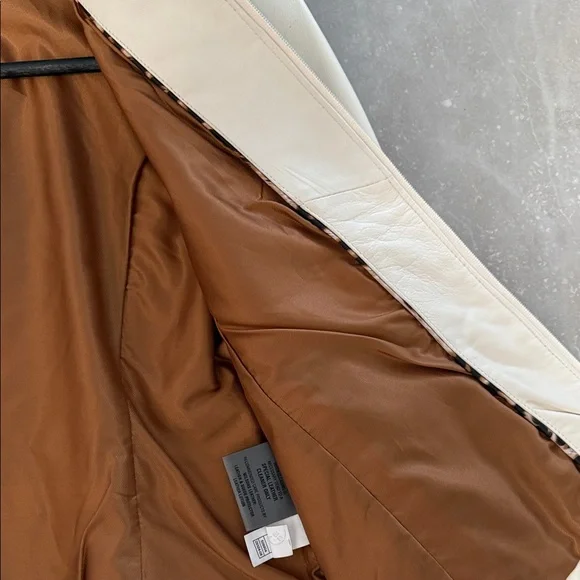 Wilsons Leather Cream Women's Jacket - Picture 5 of 6